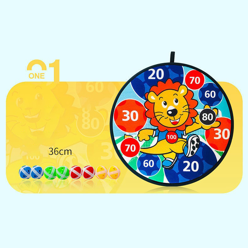 Đồ chơi Bảng ném bóng tròn ghi điểm + 8 bóng dính rèn luyện trí tuệ và vận động cho bé KB211104