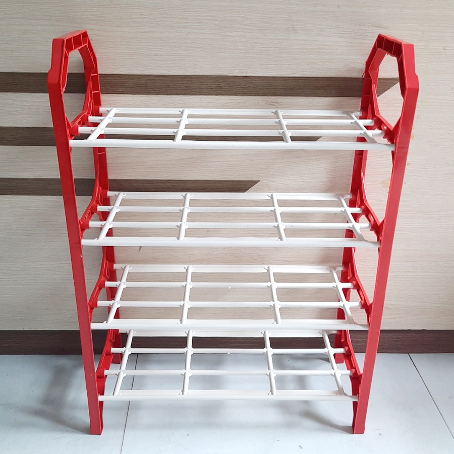 [ NHỰA ] Kệ giày 4 tầng lắp ráp