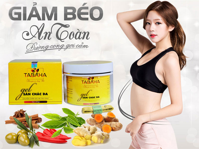 Kem tan mỡ bụng đùi cánh tay Tabaha mờ rạn da tặng thước đo