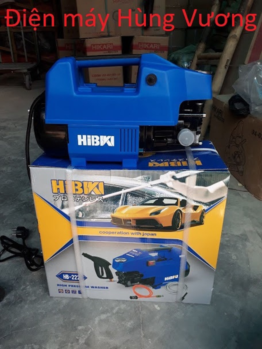 Máy rửa xe gia đình hibiki hb-222, madein thailand, 1900w , 12 lit/phút