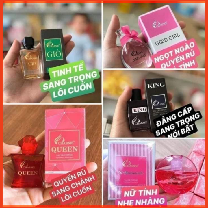 Bộ test nước hoa Charme 30 mùi chính hãng