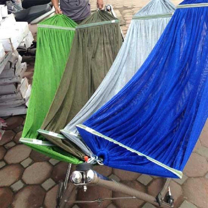 [HCM]Võng lưới cao cấp hai lớp bền đẹp cán thép loại to rất rộng nằm thoải mái