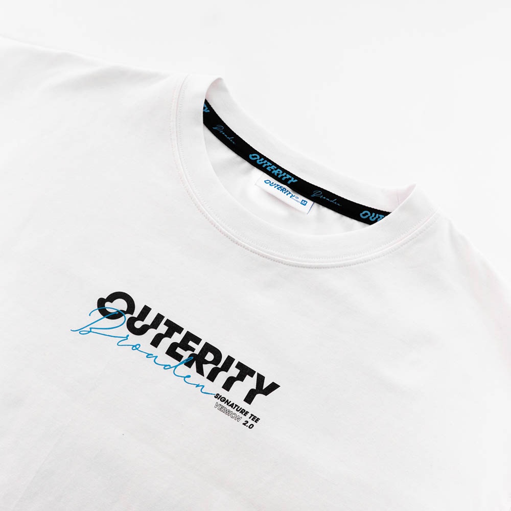 Áo thun Outerity Signature Trắng ver2.0 - ORP140