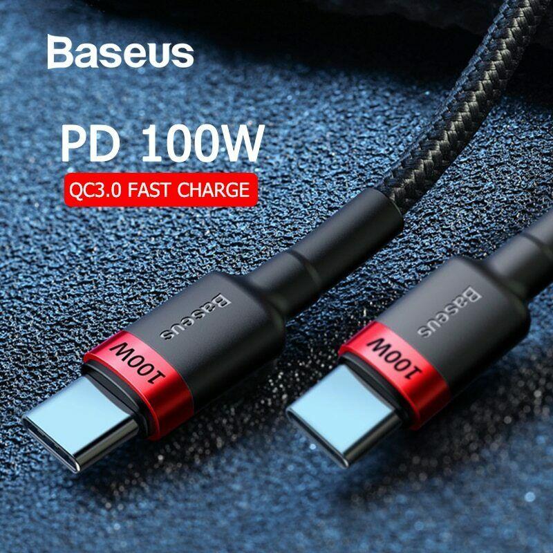 Cáp sạc Baseus Cafule Series USB C to C chuẩn PD 2.0 công suất 100W dài 200cm cho điện thoại , laptop , Macbook