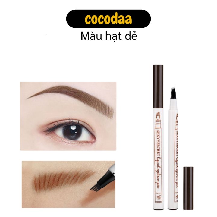 Chì kẻ mày - Bút chì kẻ lông mày phẩy sợi thêu tự nhiên - Chì kẻ lông mày không thấm nước, dễ dàng vẽ
