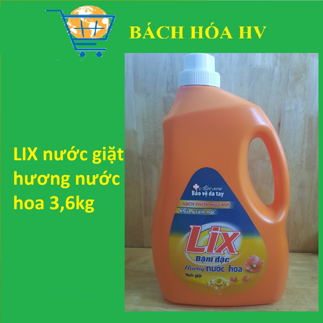 Nước giặt LIX 3.6kg - BACH HOA HV