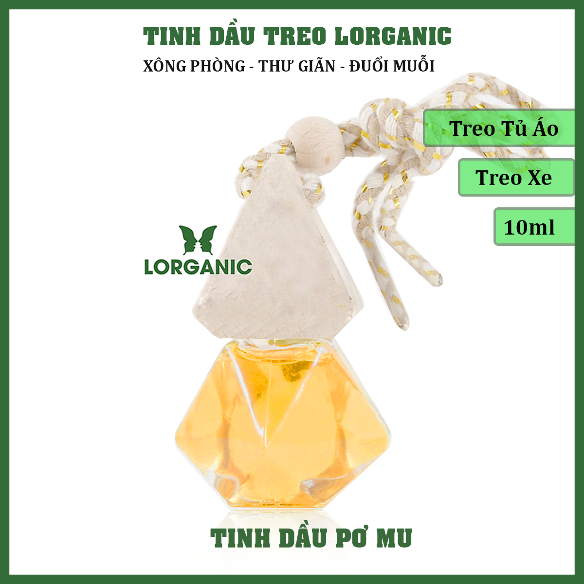 [HCM]Tinh dầu pơ mu Lorganic 10ml, 50ml