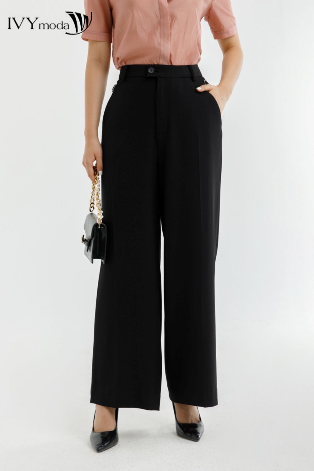 Quần suông dáng dài IVY moda MS 22M7612