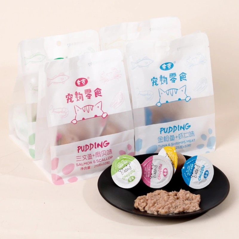 Pudding hải sản Pipitao (viên 25gr) - Thức ăn cho mèo - Cam kết hàng đúng mô tả, chất lượng đảm bảo, an toàn cho thú cưng sử dụng