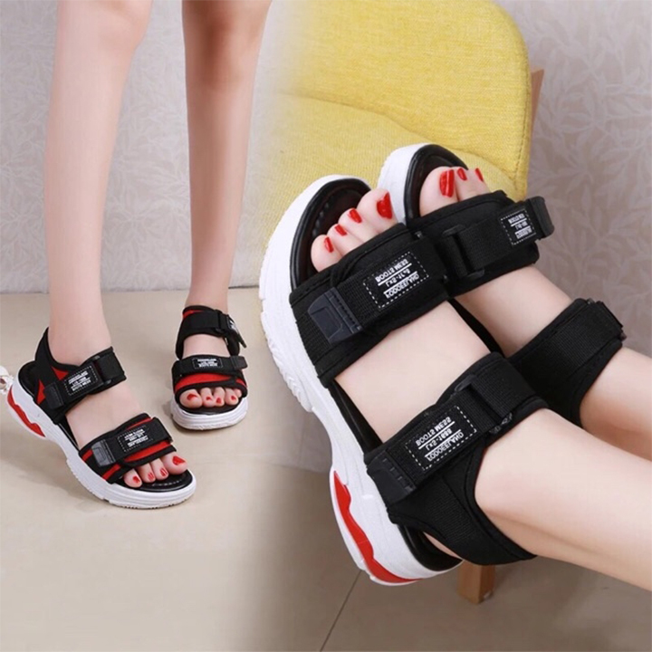 Giày dép sandan đế đỏ phong cách cá tính nữ