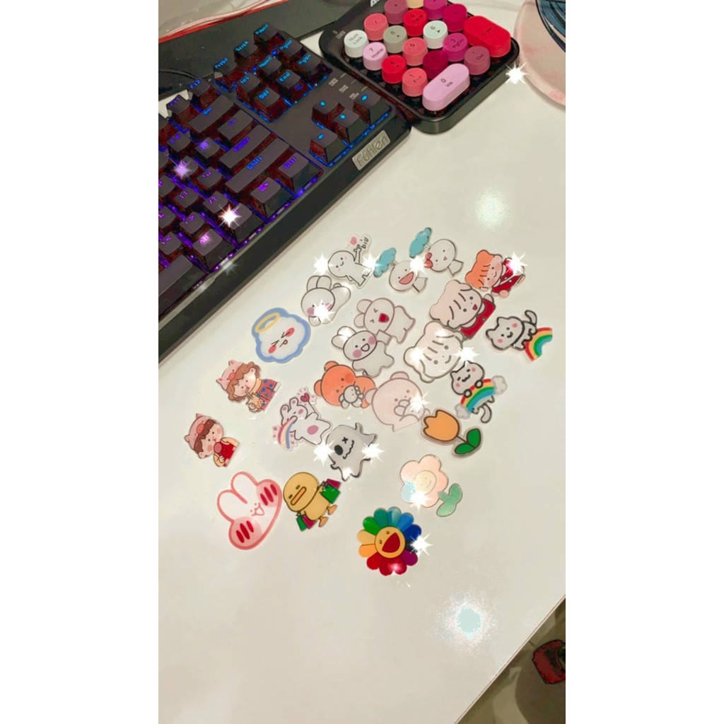 Pin Cài , Sticker cài Balo siêu đáng yêu