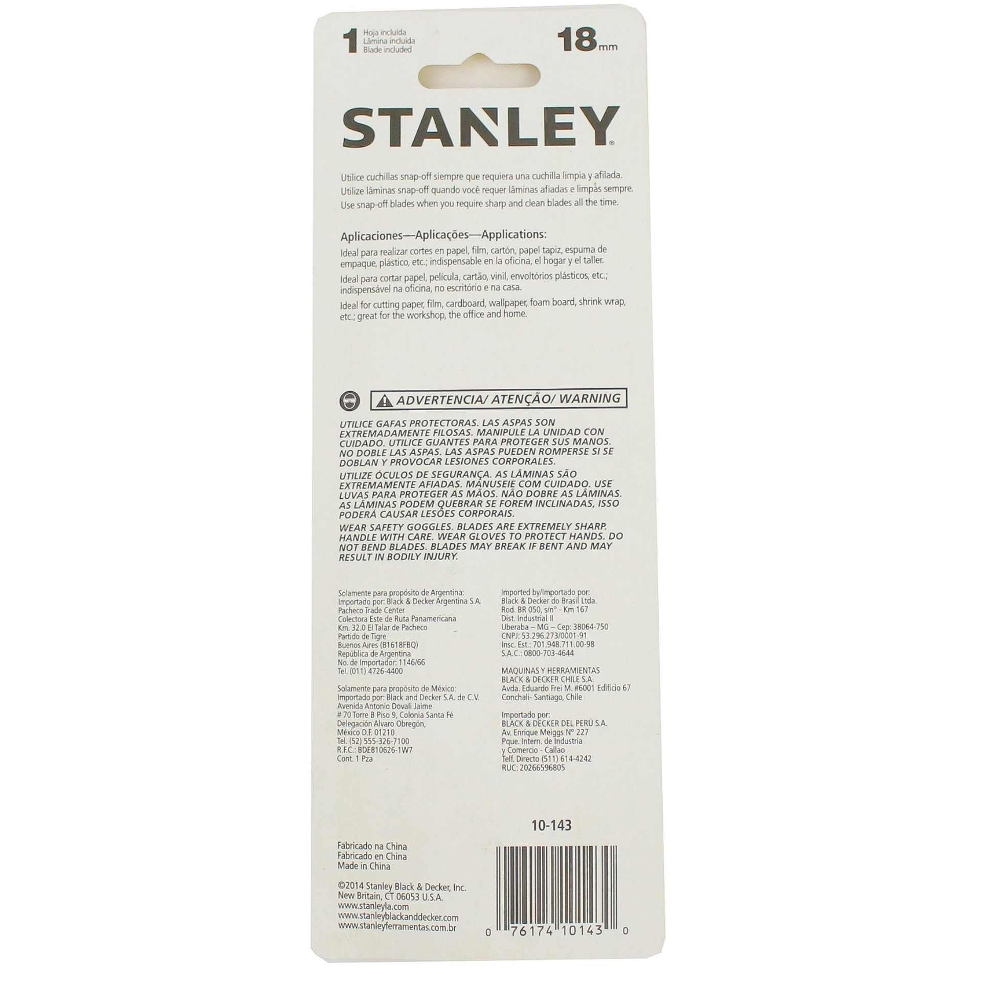 Dao rọc giấy 18mm Stanley 10-143-S