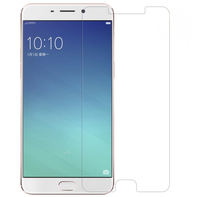 Kính cường lực trong suốt Oppo F1s / A59 (Kèm miếng lau)