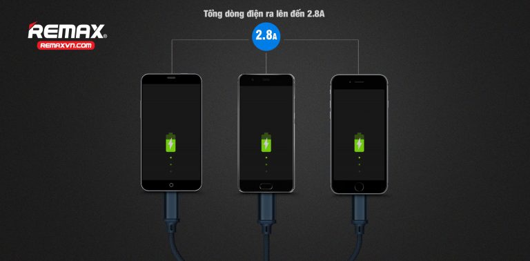 Cáp sạc Remax RC-131th - Cáp sạc 3 trong 1 Lightning, Micro USB, Type C