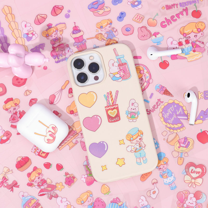 Set 10 tờ sticker dán trang trí không trùng hình