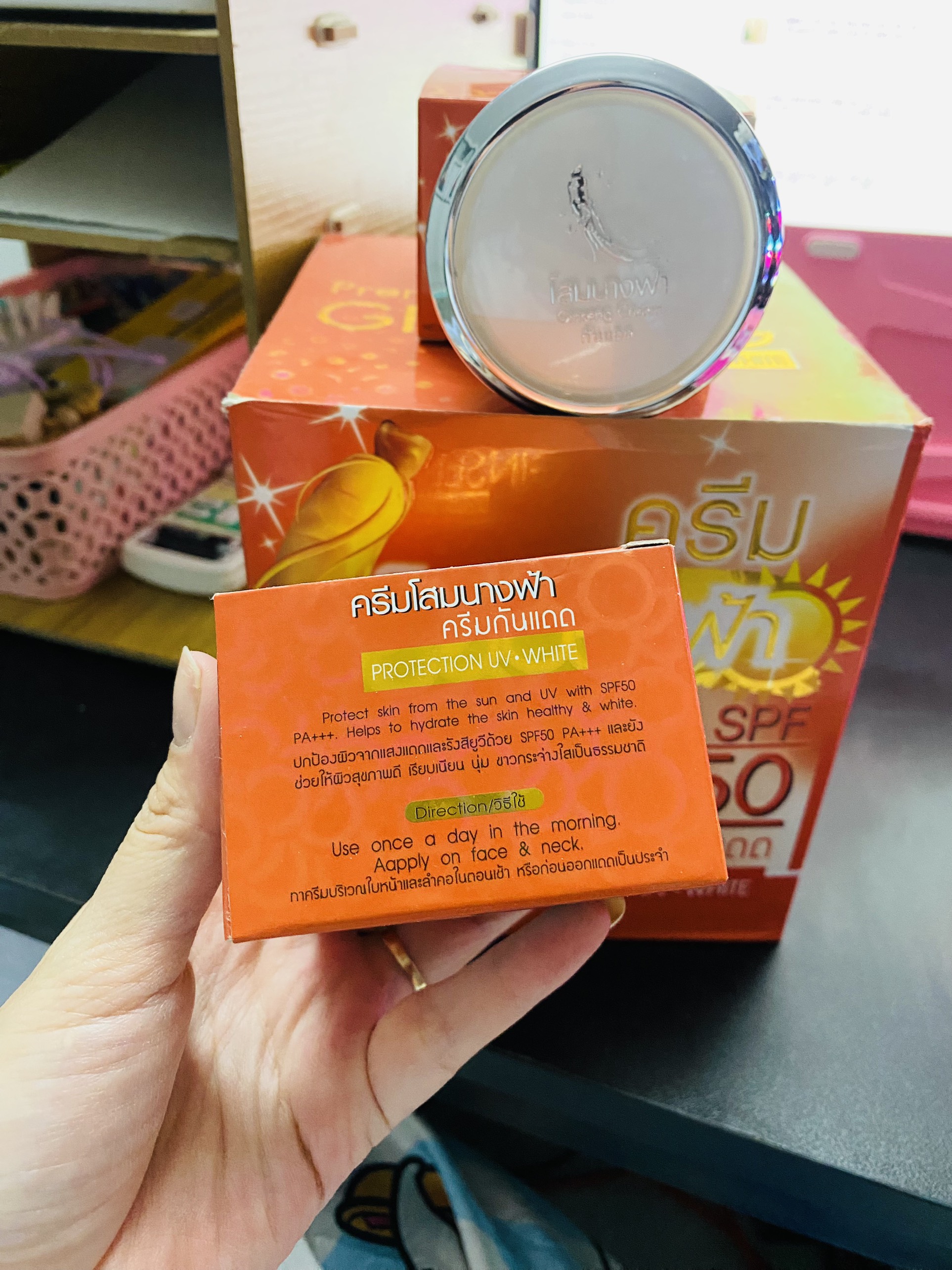 [COMBO CẶP NGÀY - ĐEM] Kem sâm Dưỡng da - GingSeng White Thái Lan
