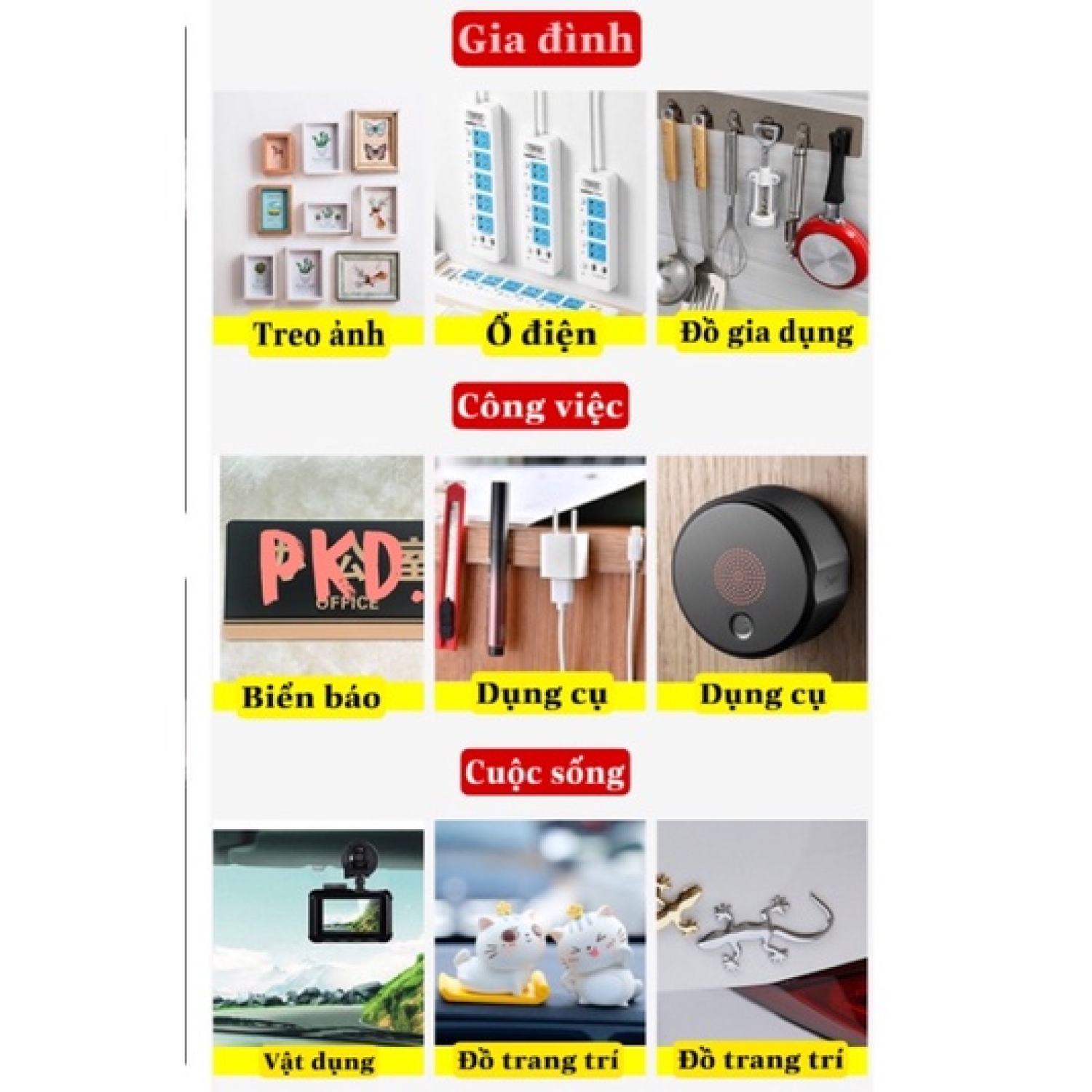 Miếng dán 3M 2 mặt trong suốt