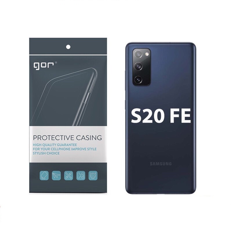 Ốp silicon GOR cho Samsung Galaxy S20 FE - Silicon hãng Gor có gờ bảo vệ camera