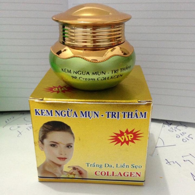 [HCM]KEM MỤN THÂM TRẮNG DA MỜ SẸO LINH CHI VÀNG 20G