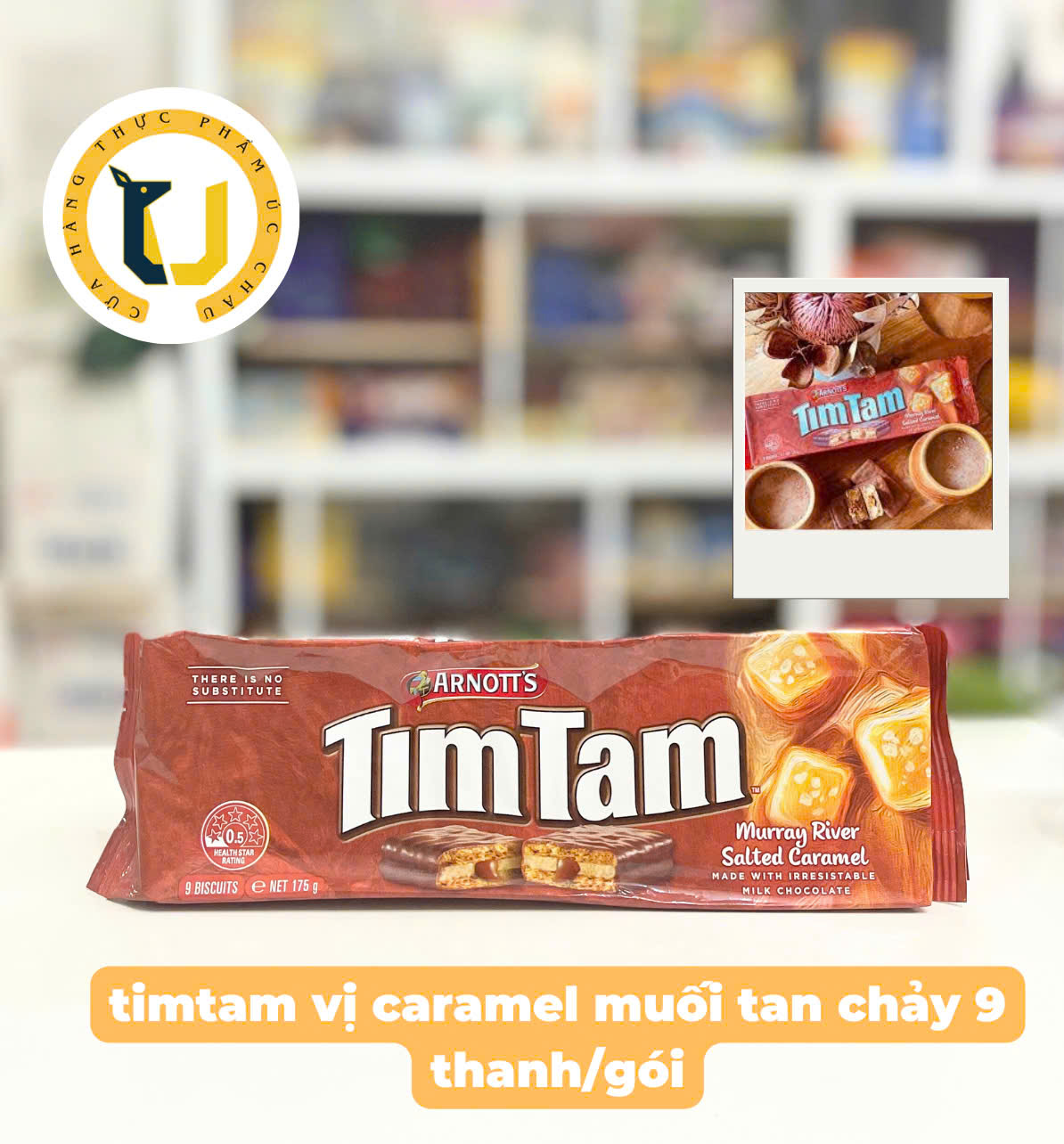 (HÀNG ÚC) Bánh quy xốp phủ socola thương hiệu Timtam  Arnott's chocolate biscuit