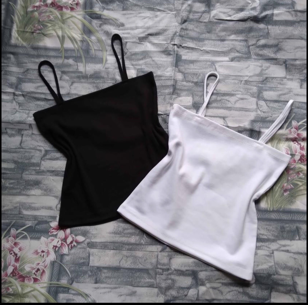 Áo crop-top 2 dây sợi bún chất vãi cotton mềm mại phong cách thời trang đường phố