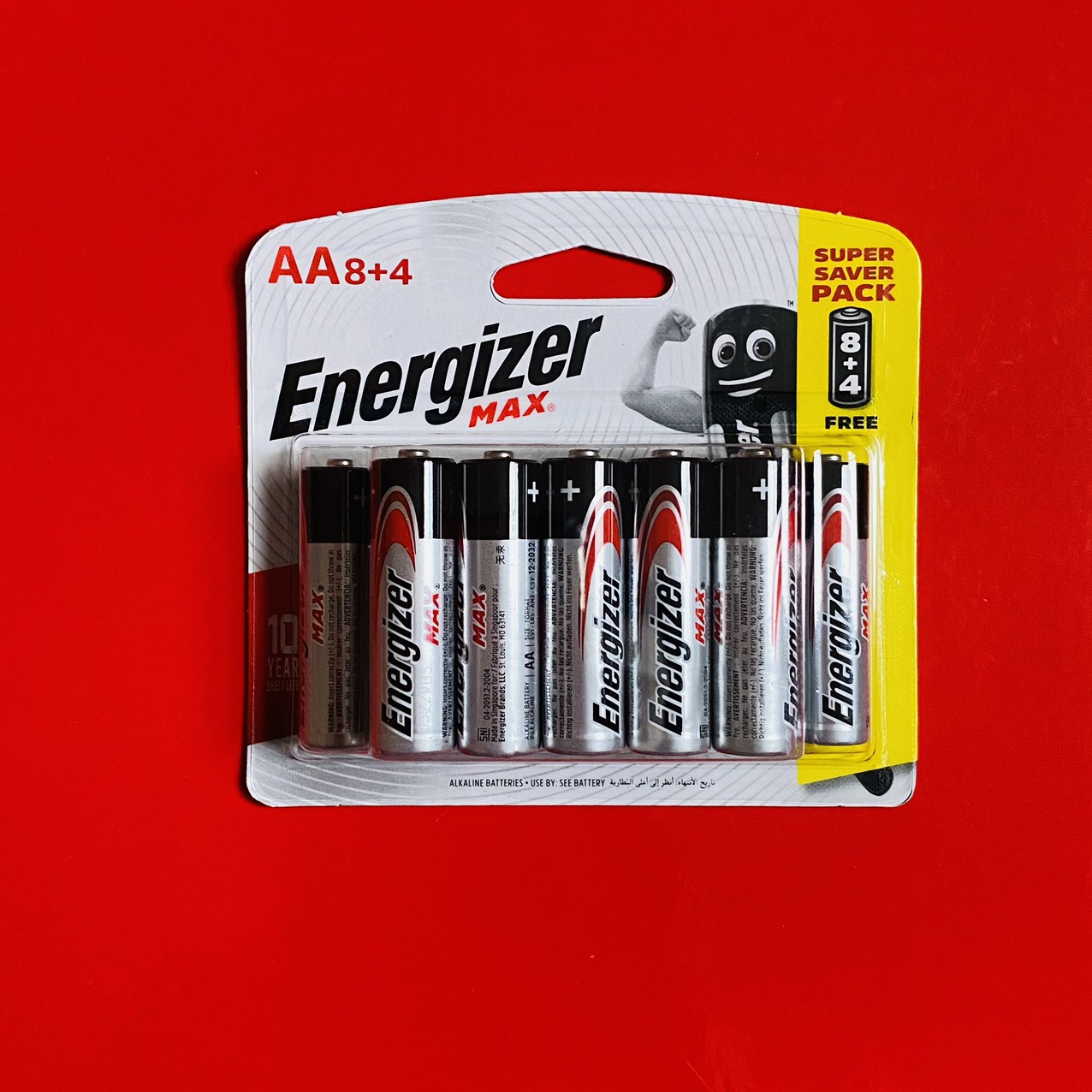 Pin Tiểu AA Alkaline Energizer max vỉ 12 viên