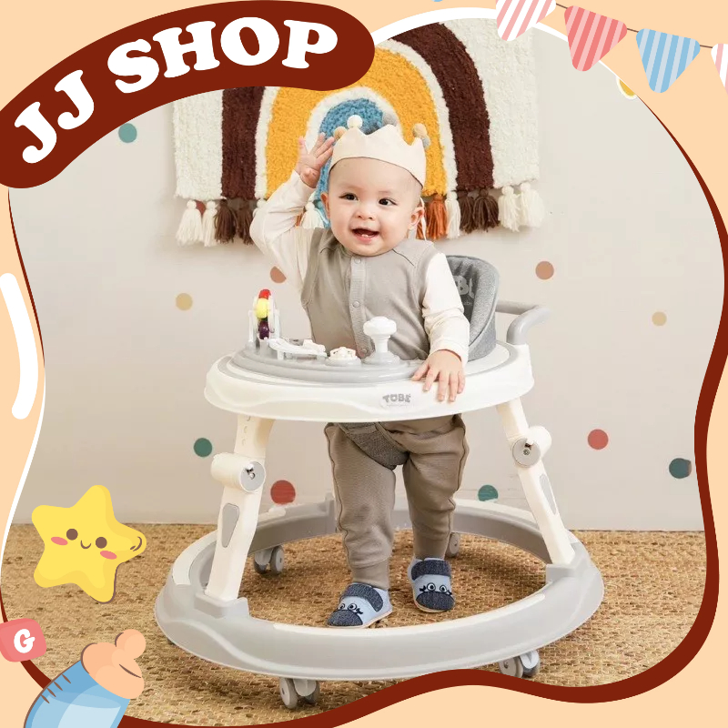 Xe Tròn Tập Đi DuBie Đa Năng TOBE Cho Bé <Có bàn phát nhạc kèm đồ chơi an toàn>