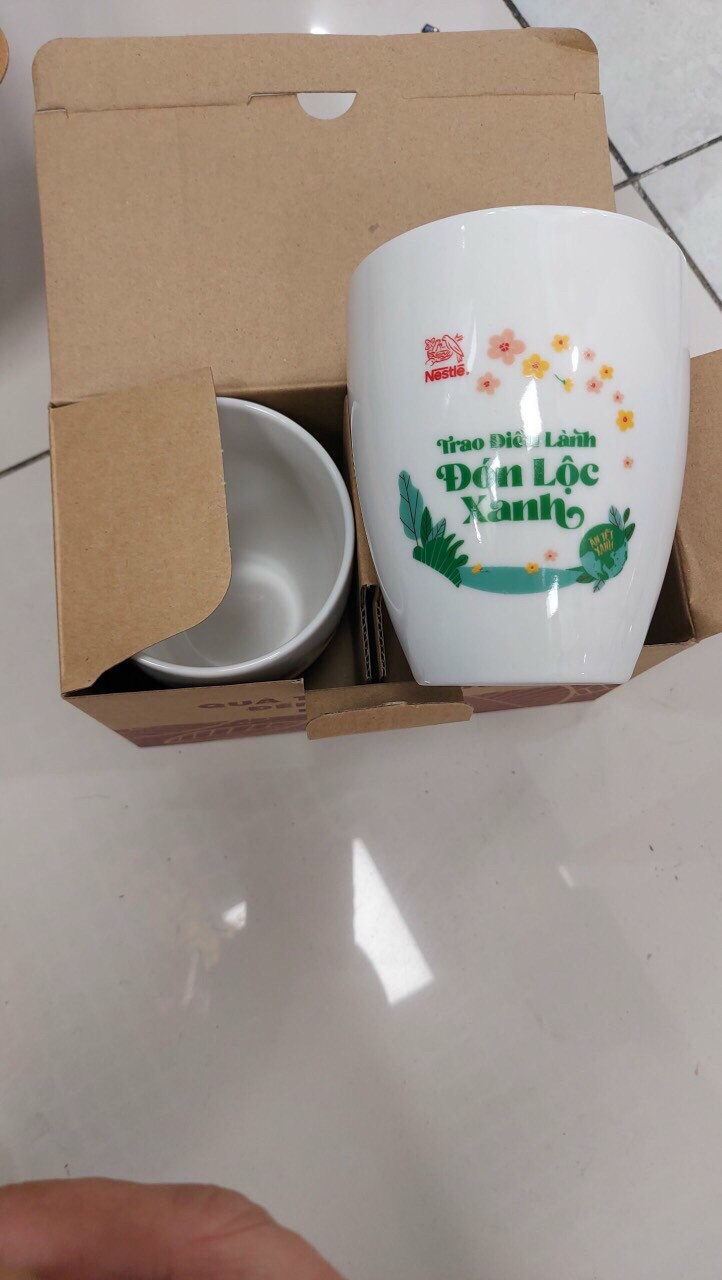 [HCM]Ly sứ có quai họa tiết siêu xinh