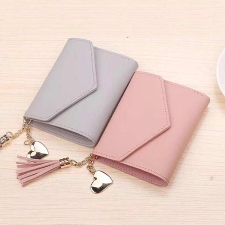 Ví nữ mini móc khóa trái tim siêu đẹp đủ màu