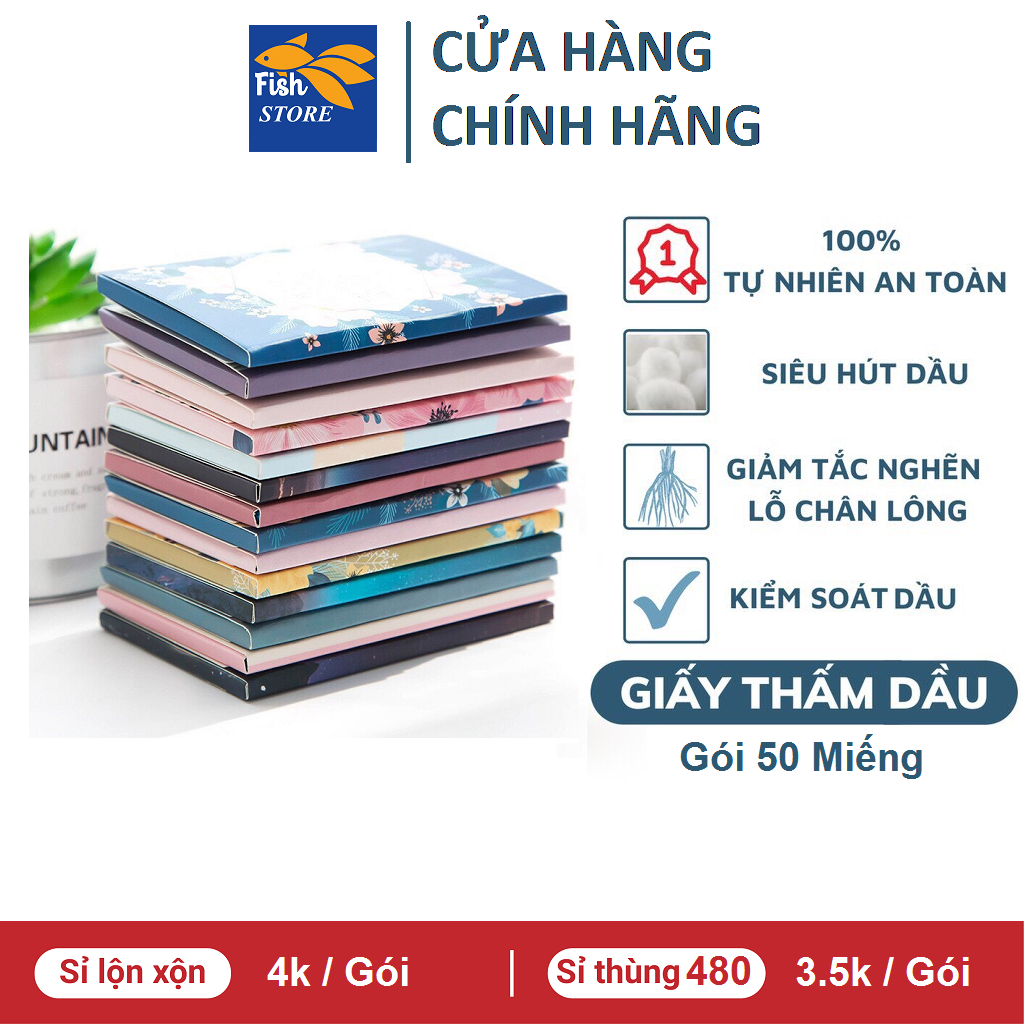 [Giá Hủy Diệt] Giấy thấm dầu gói 50 tờ