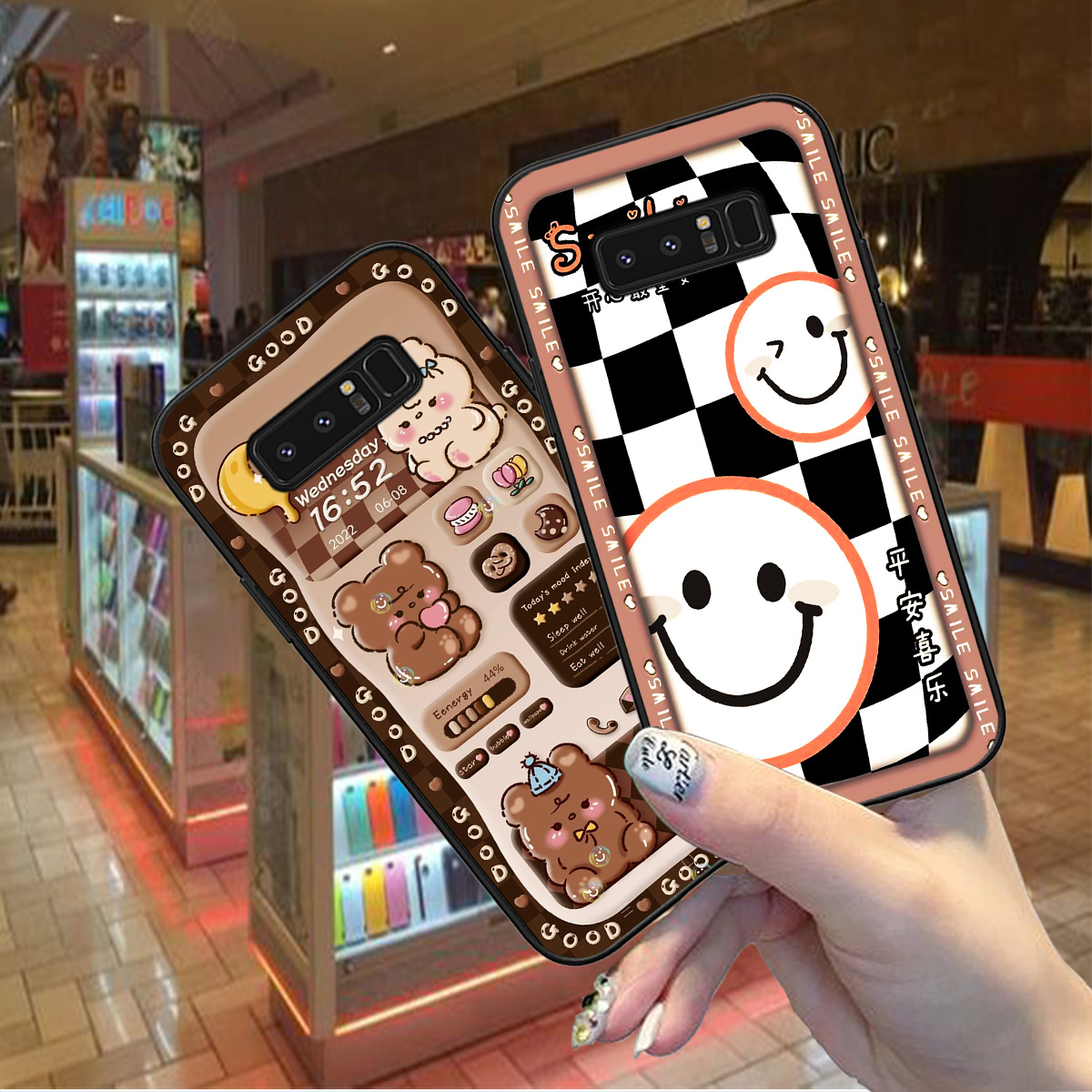 Ốp Samsung Note 8 / note 9 in hình gấu 3D sêu dễ thương cute