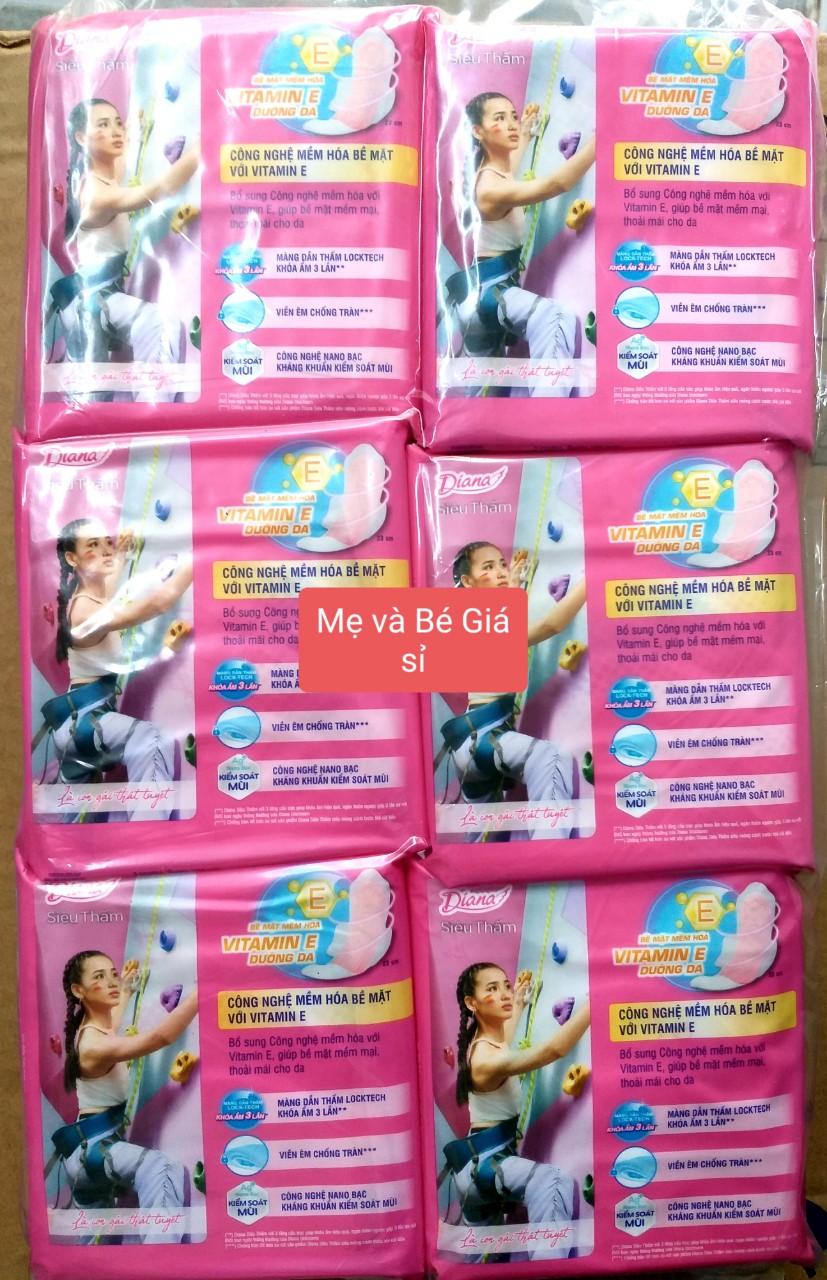 COMBO 6 GÓI/3 GÓI DIANA SIÊU THẤM SIÊU MỎNG CÁNH 23CM