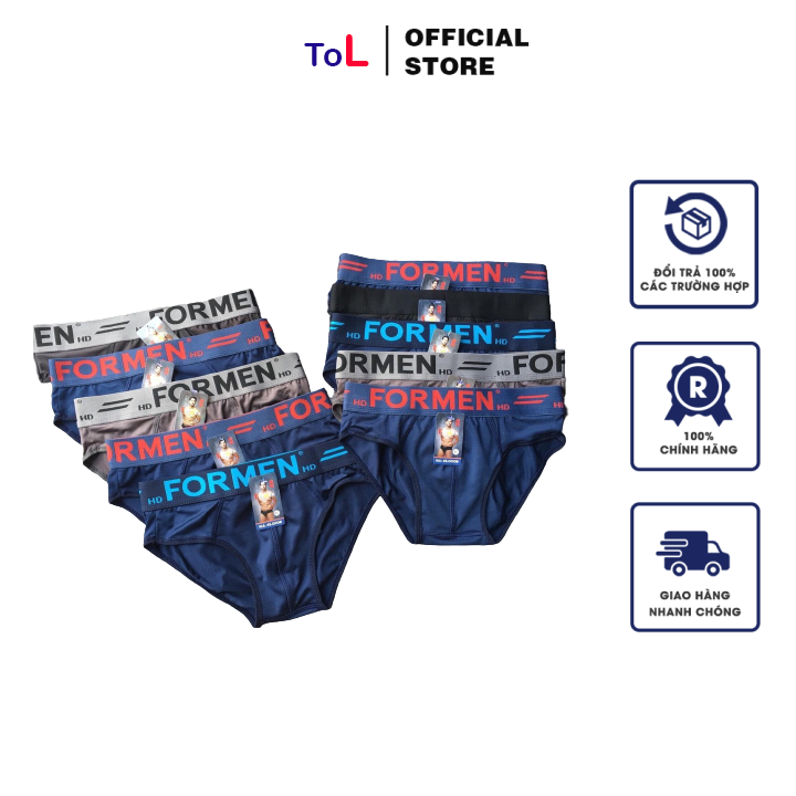 [ Combo 4 Quần ] Quần Lót Tam Giác Nam FORMEN