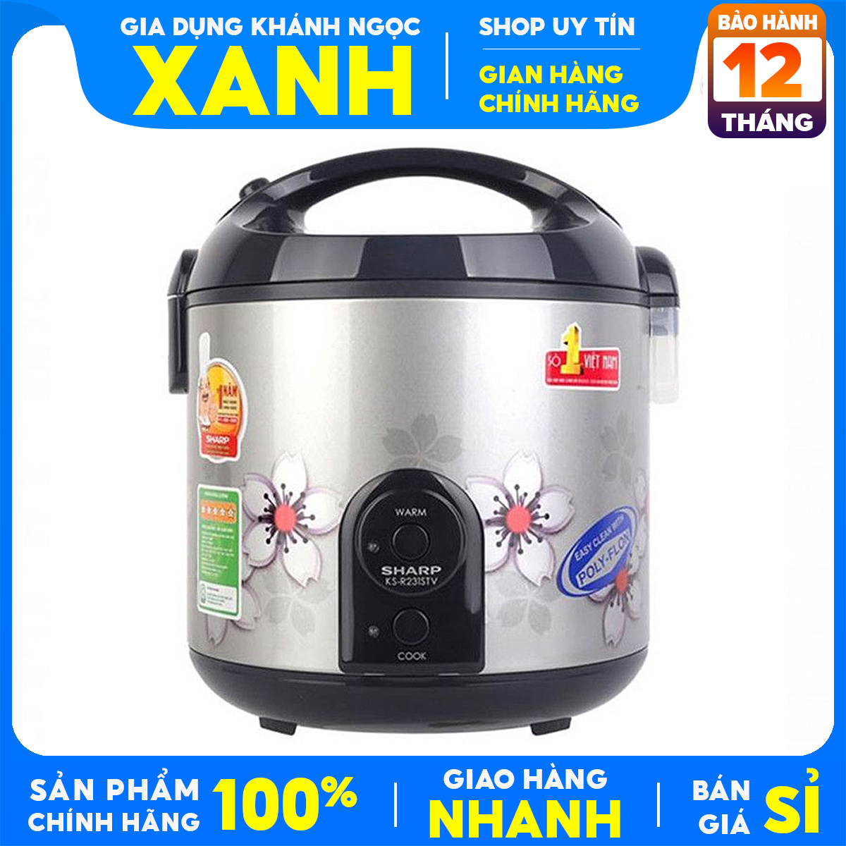 2,2 pcs/lot ks-r231stv sharp rice cooker 99% new display product Thailan u0026quot; non-stick u0026quot; use 6-8 person cooking. capacity 800 W with 12 months warranty