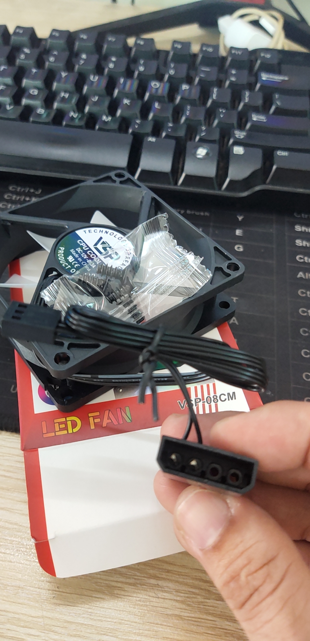 Original VSP v-08cm led fan case (8cm fan)