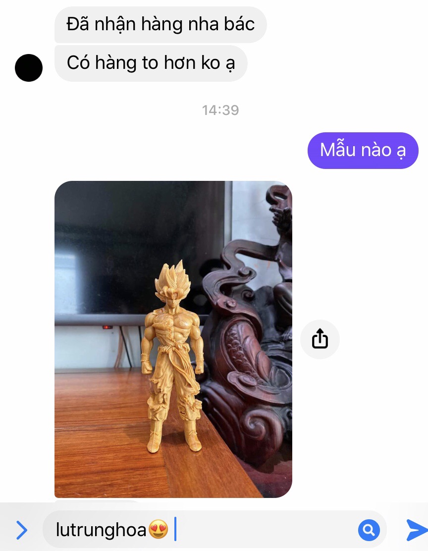 Tượng gỗ Son Goku(Kakarot)