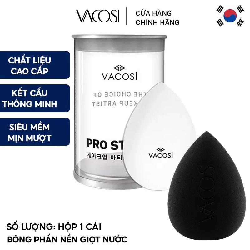 Bông Phấn Nền Giọt Nước Vacosi Prs Pro Classix Blender