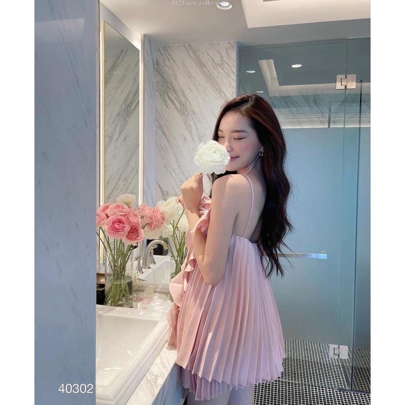 Set bộ đi chơi - Set áo và quần dập ly tiểu thư