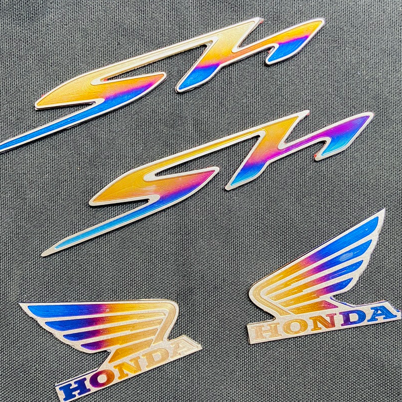 TEM CHỮ SH TITAN,TEM TITAN CÁNH CHIM HONDA TRANG TRÍ XE PHONG CÁCH SANG CHẢNH (TITAN 100%)