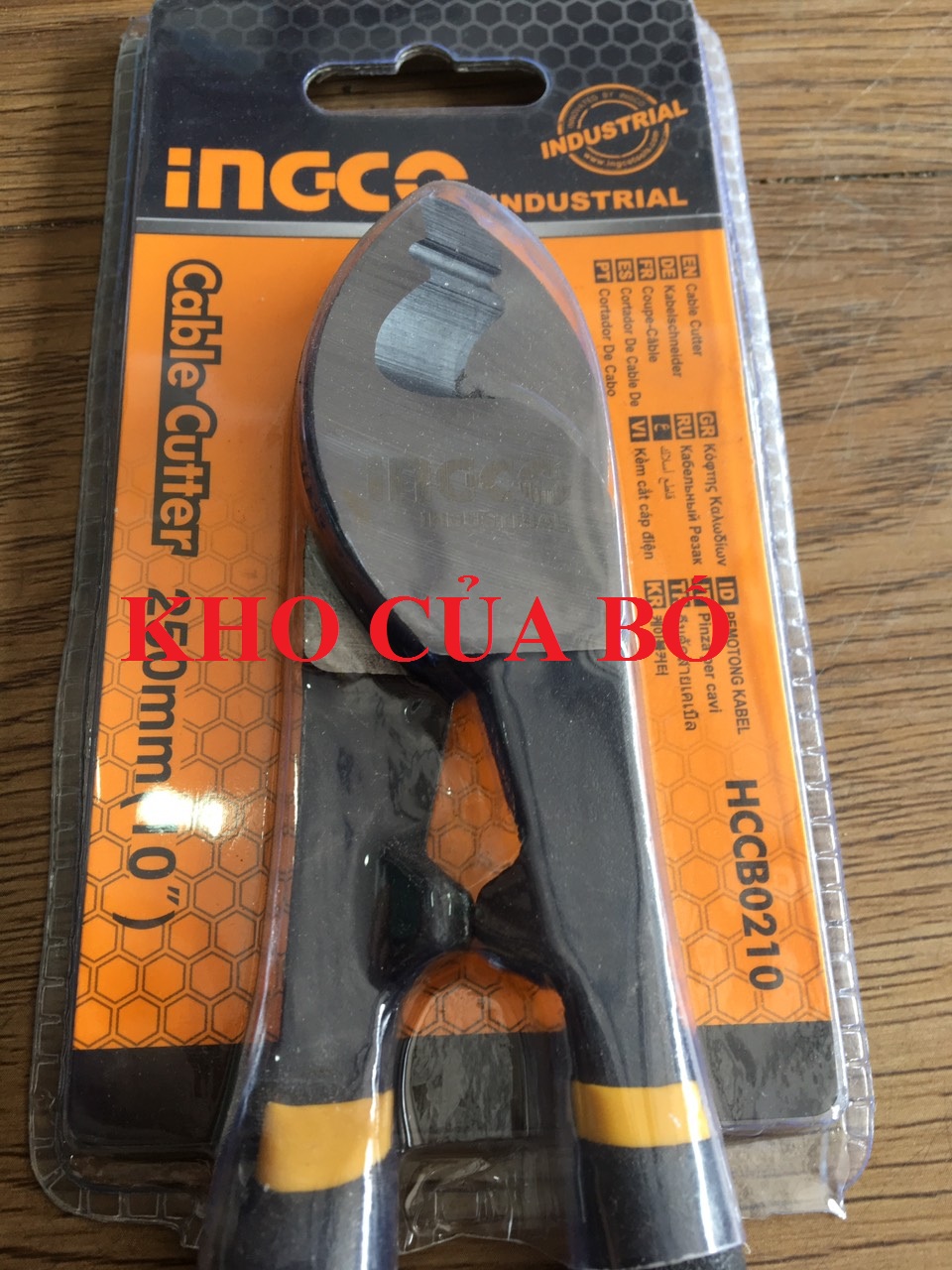 Kềm cắt cáp điện (10"/250mm) Ingco HCCB0210