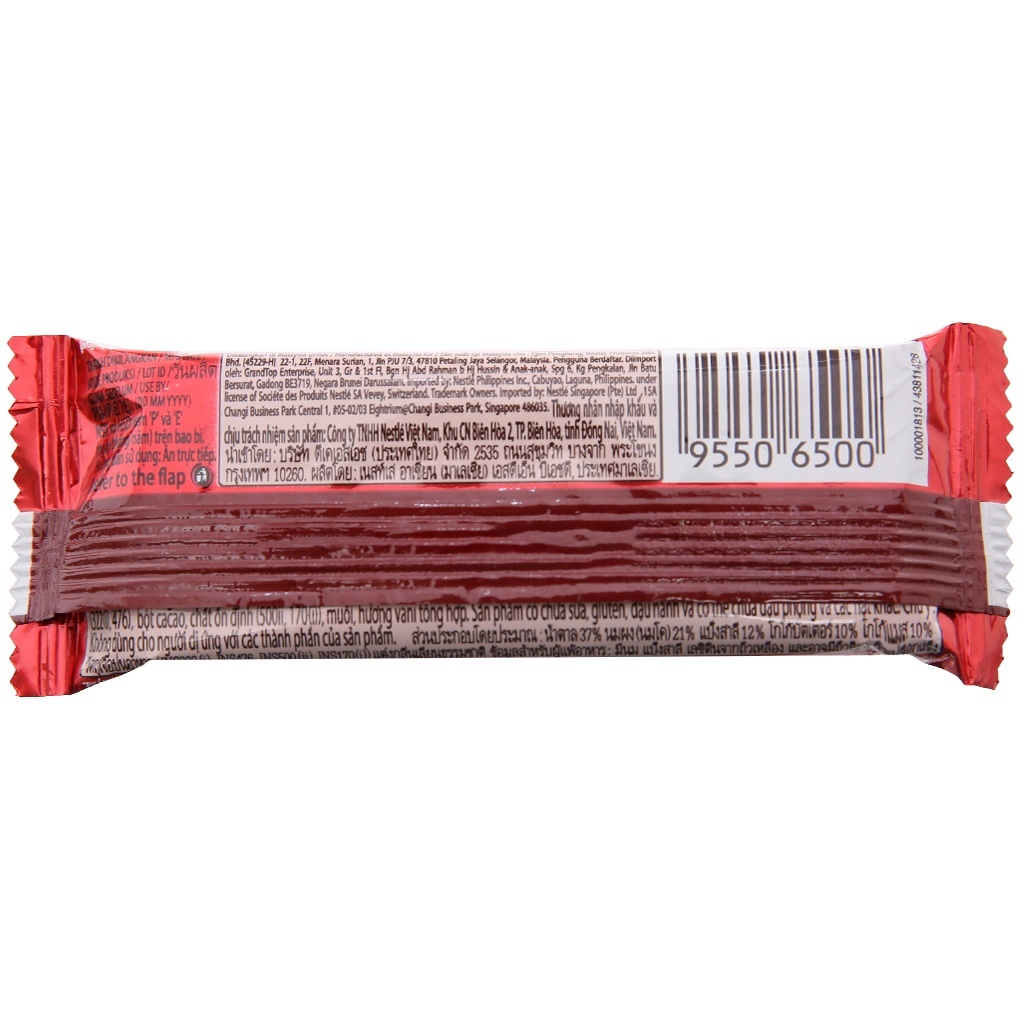Socola KitKat Nestlé Thái Lan - Thanh 17g