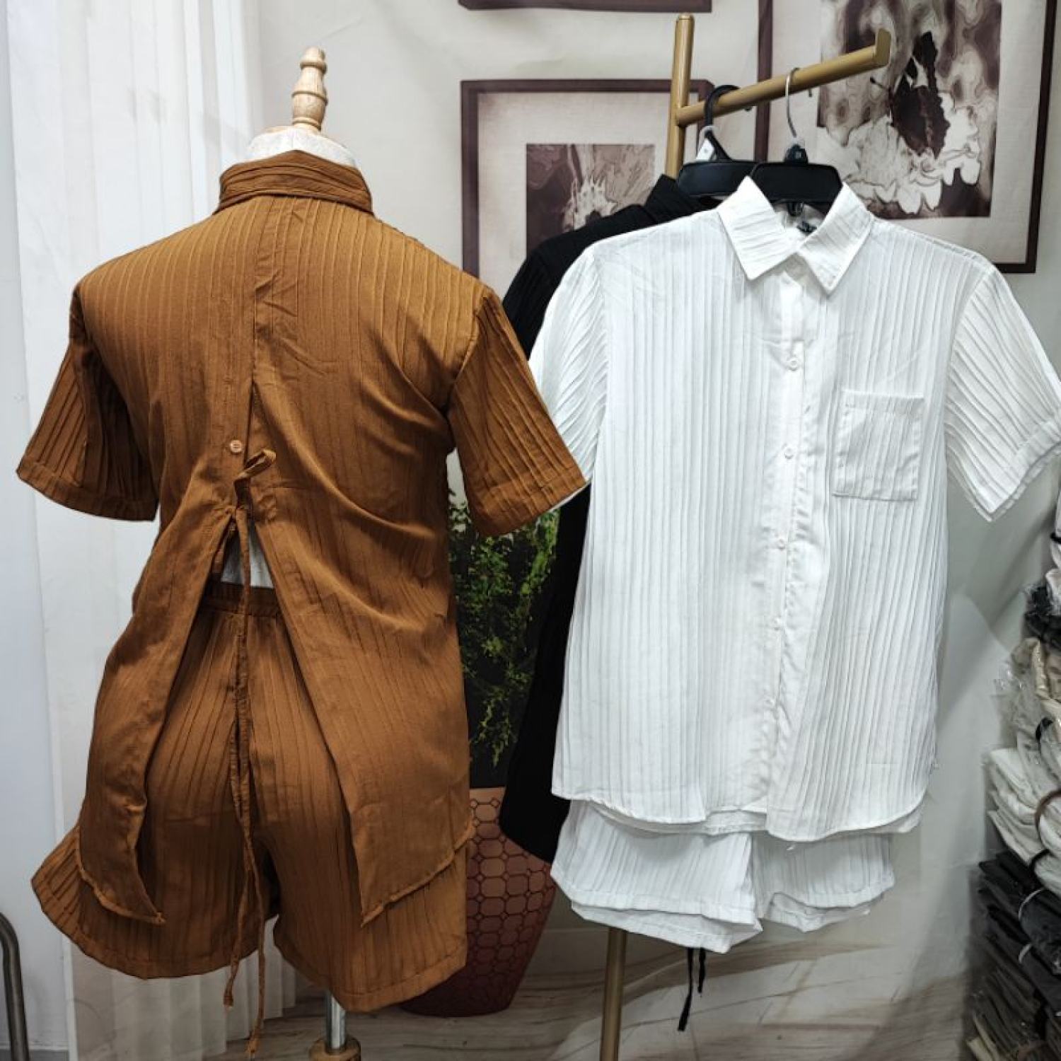 HỎA TỐC [SẴN] ẢNH THẬT (60-90kg) BIGSIZE MINSTORE.VN SET SƠ MI XẺ SAU BIGSIZE