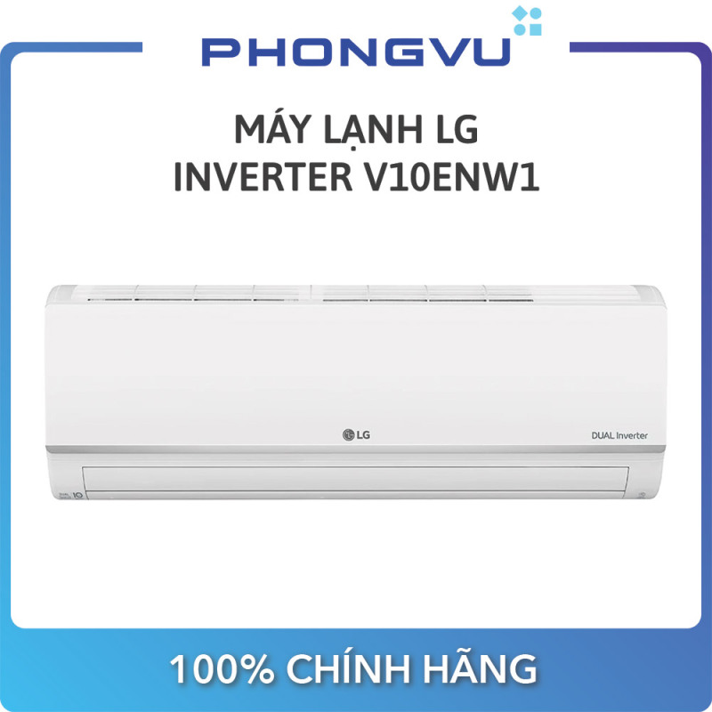 [Trả góp 0%]Máy lạnh LG Inverter 1.0 HP V10ENW1 - Bảo hành 24 Tháng - Miễn phí giao hàng Hà Nội & TP HCM
