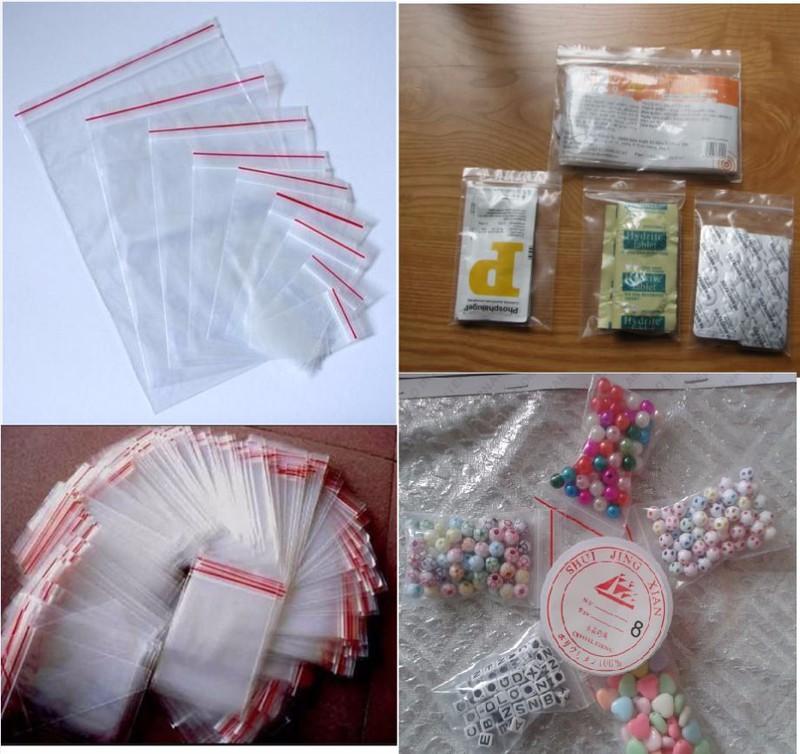1Kg TÚI ZIP ( Zipper Viền đỏ) Size 10x15cm