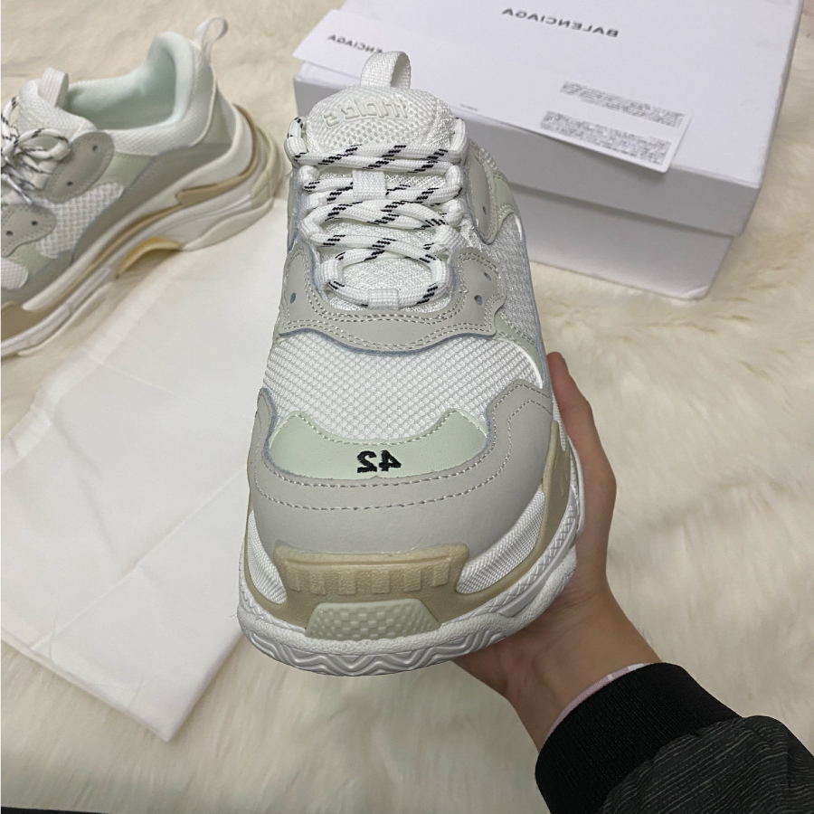 [Full Box & Tặng Vớ] Giày thể thao Sneaker Balen Trip S Trắng xám