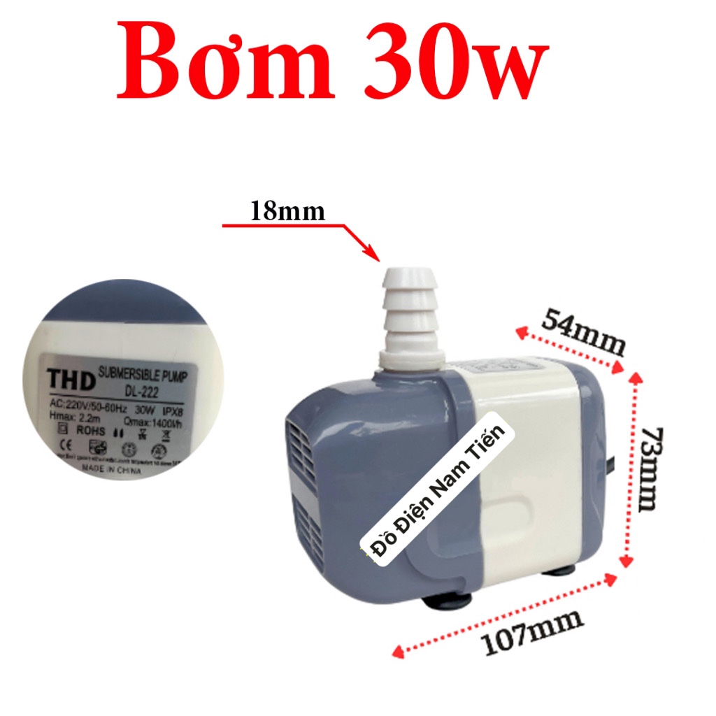 Bơm nước quạt điều hòa bơm chìm mini , hòn non bộ