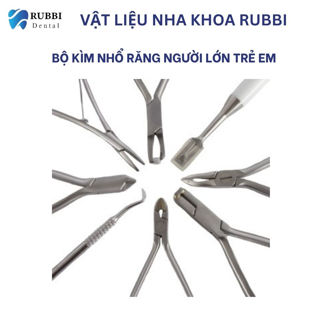 Bộ kìm nhổ răng người lớn 9 chi tiết, trẻ em 7 chi tiết