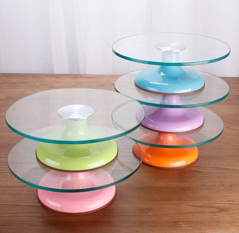 Bàn xoay bánh kem mặt kính 30cm
