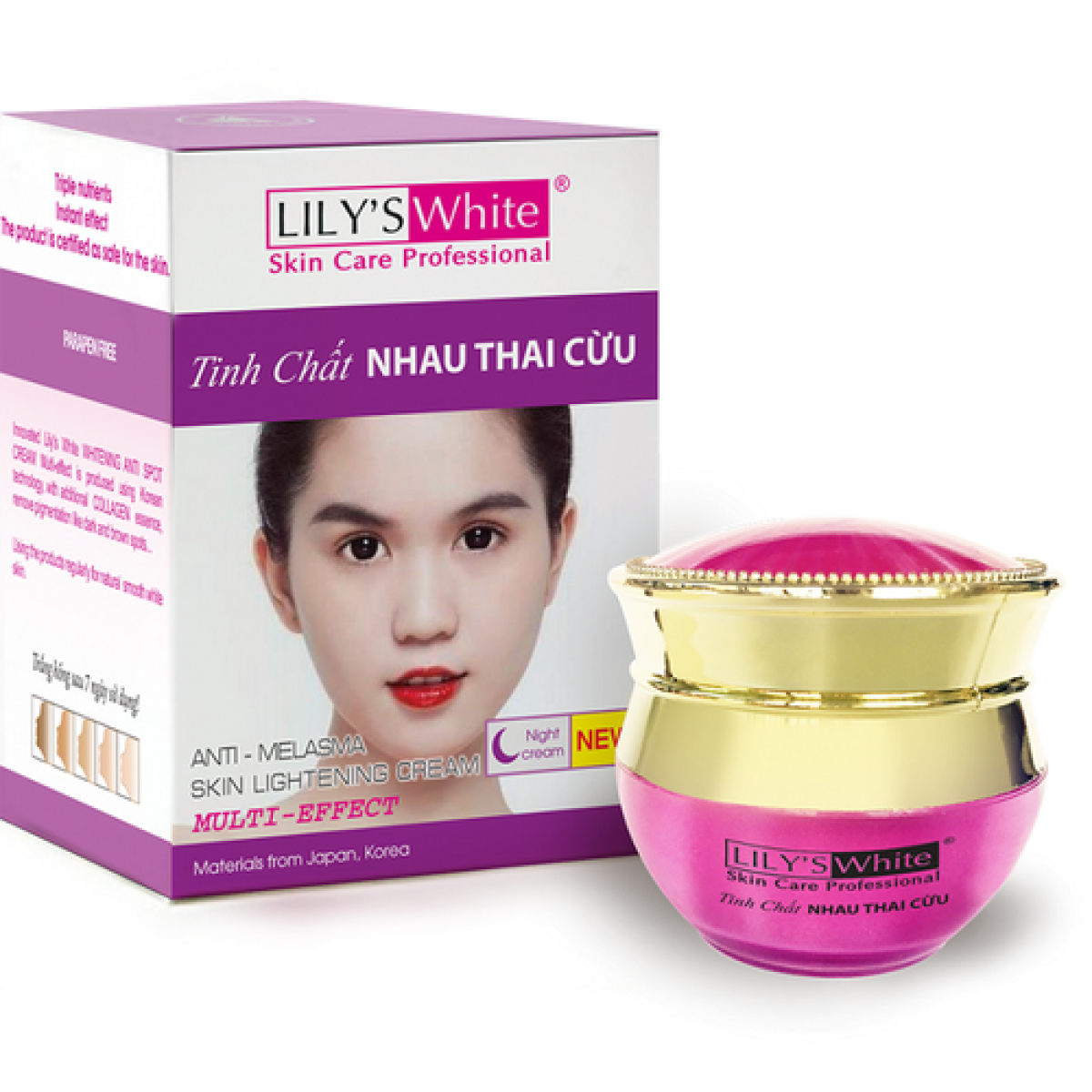 Kem Lilys White Nám - Tàn Nhang - Đồi Mồi Tinh Chất Nhau Thai Cừu 20G ( Chính Hãng )