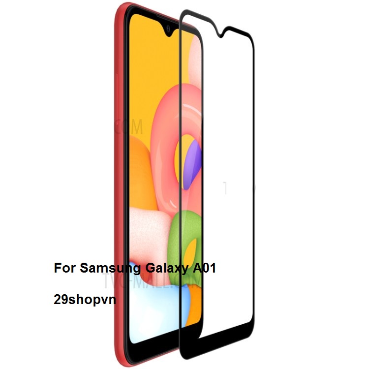 Kính cường lực full màn Samsung A01